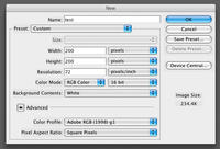 Creating a linear test file
