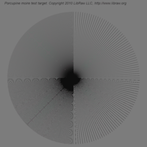 AMaZE interpolation, blurred target AMaZE interpolation, blurred target
