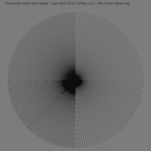 AHD interpolation, blurred target AHD interpolation, blurred target