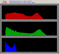 Raw histogram (2800K light)
